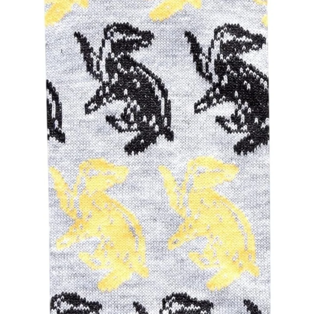 New Harry Potter Hogwarts Hufflepuff 5 pack of socks shoes size 4 to 10